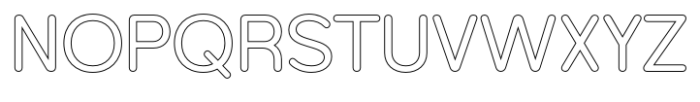 Foermality Medium Rounded Outline Font UPPERCASE