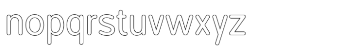 Foermality Medium Rounded Outline Font LOWERCASE