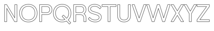 Foermality Medium Sans Serif Outline Font UPPERCASE