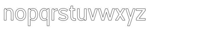 Foermality Medium Sans Serif Outline Font LOWERCASE