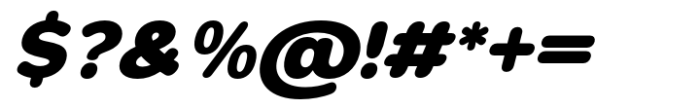 Foermality Rounded Black Italic Font OTHER CHARS