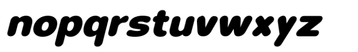 Foermality Rounded Black Italic Font LOWERCASE