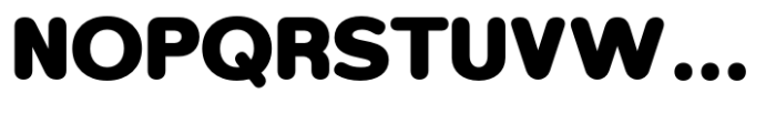 Foermality Rounded Black Font UPPERCASE