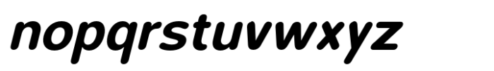 Foermality Rounded Bold Italic Font LOWERCASE