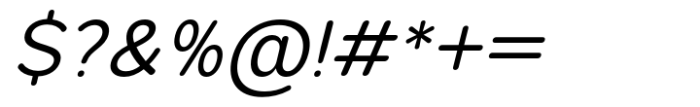 Foermality Rounded Medium Italic Font OTHER CHARS