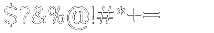 Foermality Rounded Outline Font OTHER CHARS