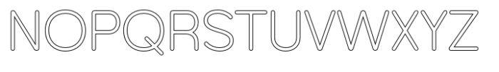 Foermality Rounded Outline Font UPPERCASE