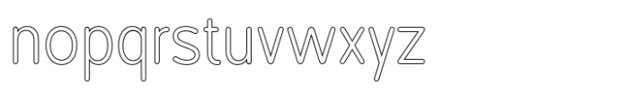 Foermality Rounded Outline Font LOWERCASE