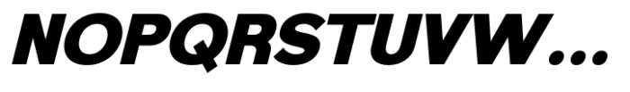 Foermality Sans Serif Black Italic Font UPPERCASE