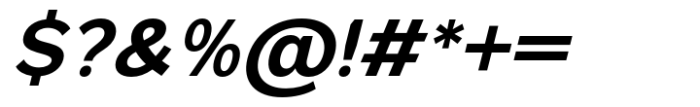 Foermality Sans Serif Bold Italic Font OTHER CHARS