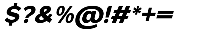 Foermality Sans Serif Extra Bold Italic Font OTHER CHARS