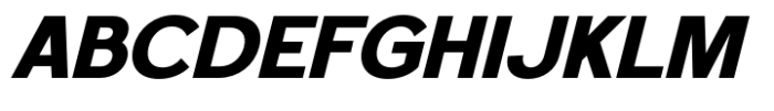 Foermality Sans Serif Extra Bold Italic Font UPPERCASE