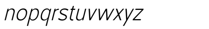 Foermality Sans Serif Italic Font LOWERCASE