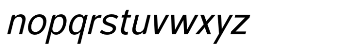 Foermality Sans Serif Medium Italic Font LOWERCASE