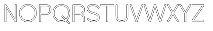 Foermality Sans Serif Outline Font UPPERCASE