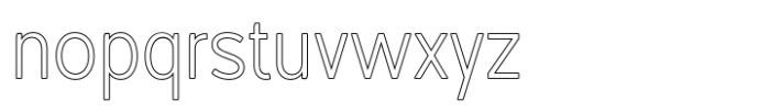 Foermality Sans Serif Outline Font LOWERCASE