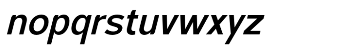 Foermality Sans Serif Semi Bold Italic Font LOWERCASE