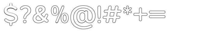 Foermality Semi Bold Rounded Outline Font OTHER CHARS