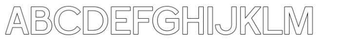 Foermality Semi Bold Sans Serif Outline Font UPPERCASE