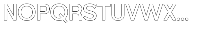 Foermality Semi Bold Sans Serif Outline Font UPPERCASE