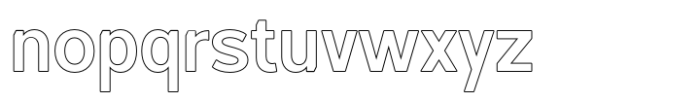 Foermality Semi Bold Sans Serif Outline Font LOWERCASE