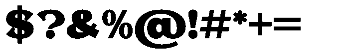 Foermality Serif Black Font OTHER CHARS