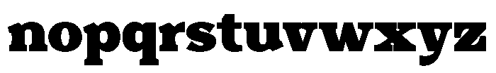 Foermality Serif Black Font LOWERCASE