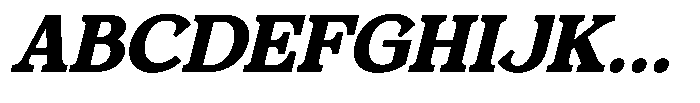 Foermality Serif Bold Italic Font UPPERCASE