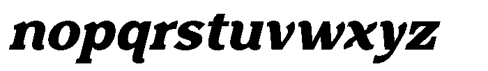 Foermality Serif Bold Italic Font LOWERCASE
