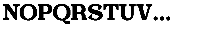 Foermality Serif Bold Font UPPERCASE