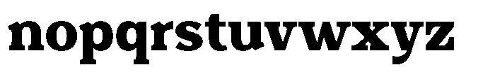 Foermality Serif Bold Font LOWERCASE