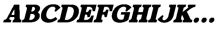 Foermality Serif Extra Bold Italic Font UPPERCASE