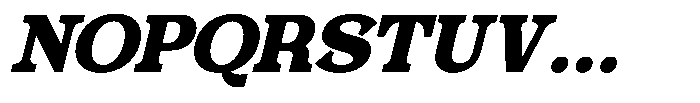 Foermality Serif Extra Bold Italic Font UPPERCASE