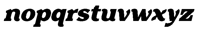 Foermality Serif Extra Bold Italic Font LOWERCASE