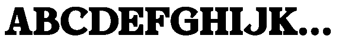 Foermality Serif Extra Bold Font UPPERCASE