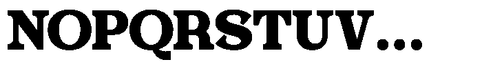 Foermality Serif Extra Bold Font UPPERCASE
