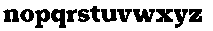 Foermality Serif Extra Bold Font LOWERCASE