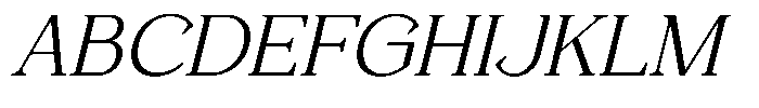 Foermality Serif Extra Light Italic Font UPPERCASE