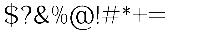 Foermality Serif Extra Light Font OTHER CHARS