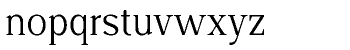 Foermality Serif Extra Light Font LOWERCASE