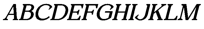 Foermality Serif Italic Font UPPERCASE