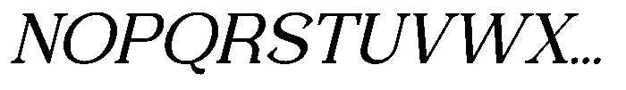 Foermality Serif Light Italic Font UPPERCASE