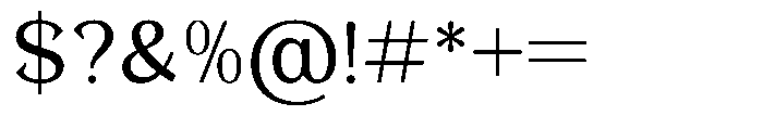 Foermality Serif Light Font OTHER CHARS