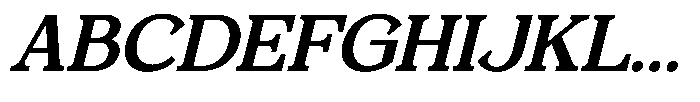 Foermality Serif Medium Italic Font UPPERCASE