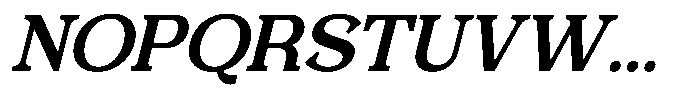 Foermality Serif Medium Italic Font UPPERCASE