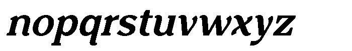 Foermality Serif Medium Italic Font LOWERCASE