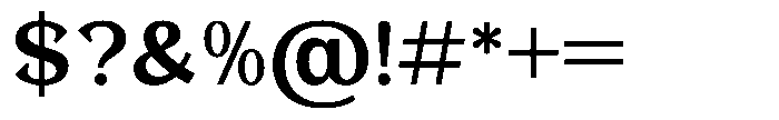 Foermality Serif Medium Font OTHER CHARS