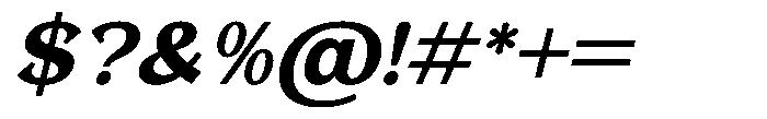 Foermality Serif Semi Bold Italic Font OTHER CHARS