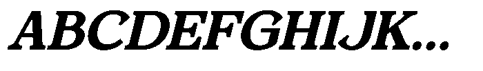 Foermality Serif Semi Bold Italic Font UPPERCASE