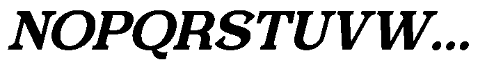 Foermality Serif Semi Bold Italic Font UPPERCASE